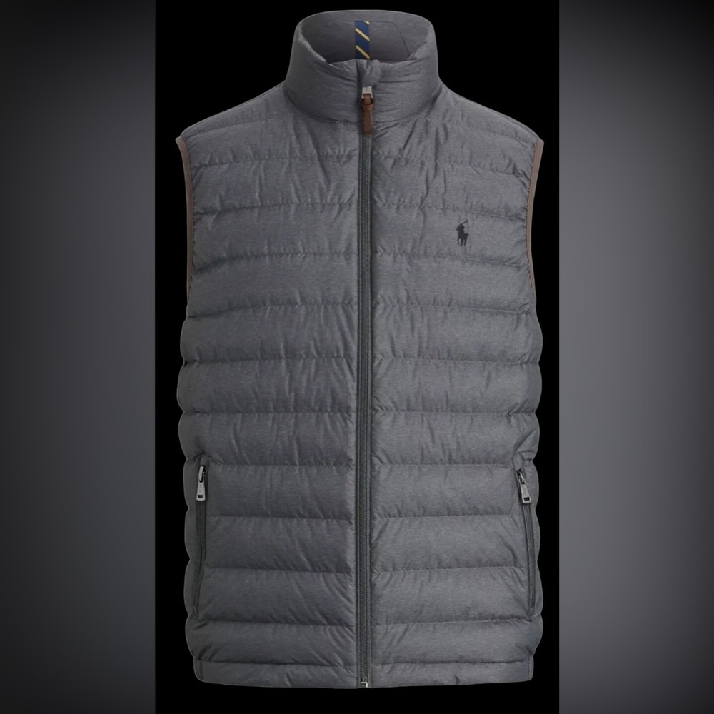 Polo Ralph Lauren Lightweight Packable Water Repellent Down Vest New